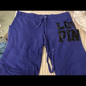 Pink sweat pants. Super cute & comfy! Size medium